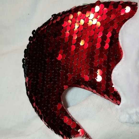 HOLIDAY HAIR BLING FASCINATOR SANTA HAT GLITTER BOW SET OF CHRISTMAS TREE RIBBON - Picture 10 of 11